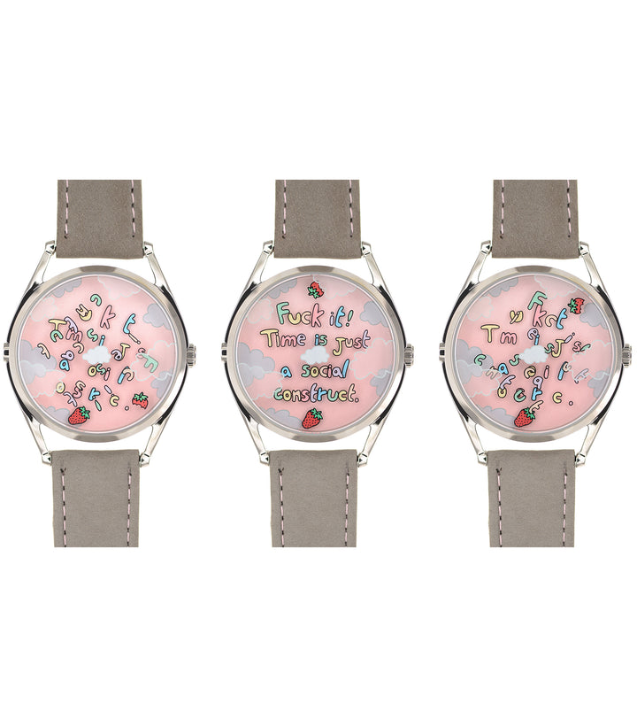 Series of Berry Late Again! watches at different times
