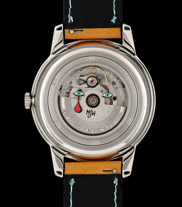 The Indefatigable Sphinx watch caseback