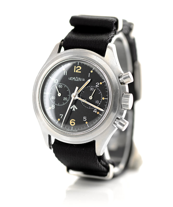 Lemania two-button military chronograph (1975)