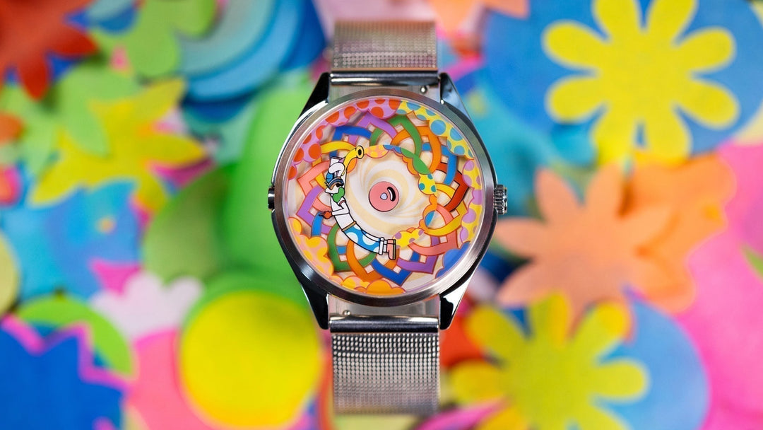 Daydreamer watch on coloured confetti