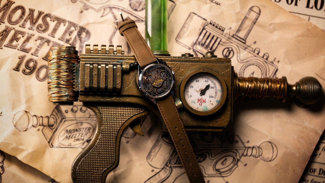 Monster Melter 1904 watch on top of model ray gun