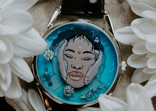 New limited edition watch Ophelia amongst flowers 