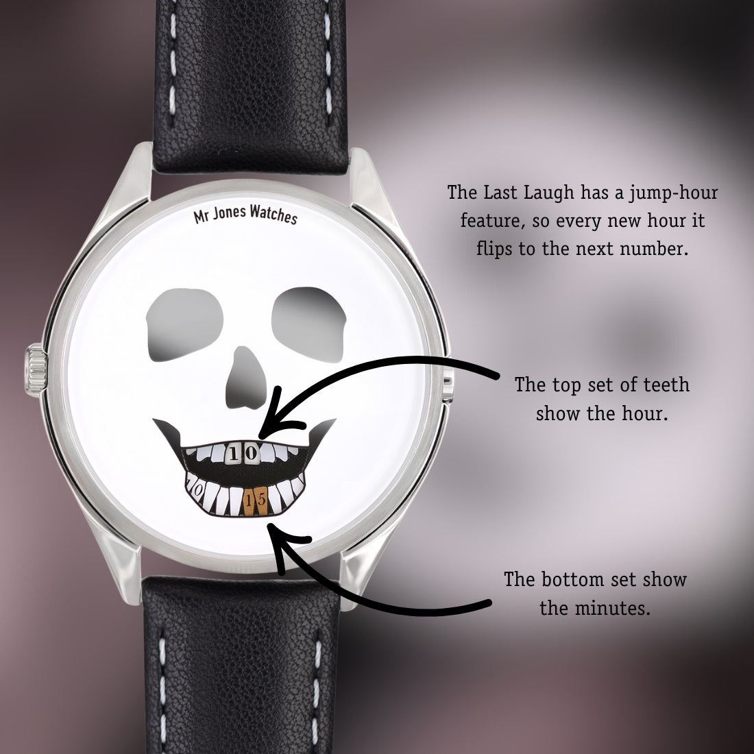 レアMr Jones Watches The Last Laugh 腕時計 箱付 The Last Laugh | Skull watch | Mr Jones Watches