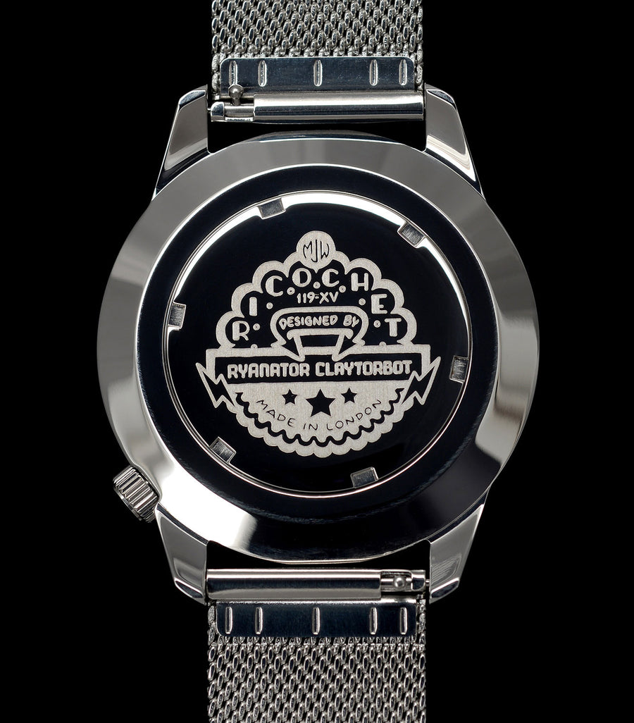 Ricochet XL | 45mm | Pinball inspired watch | Ryan Claytor X Mr Jones ...