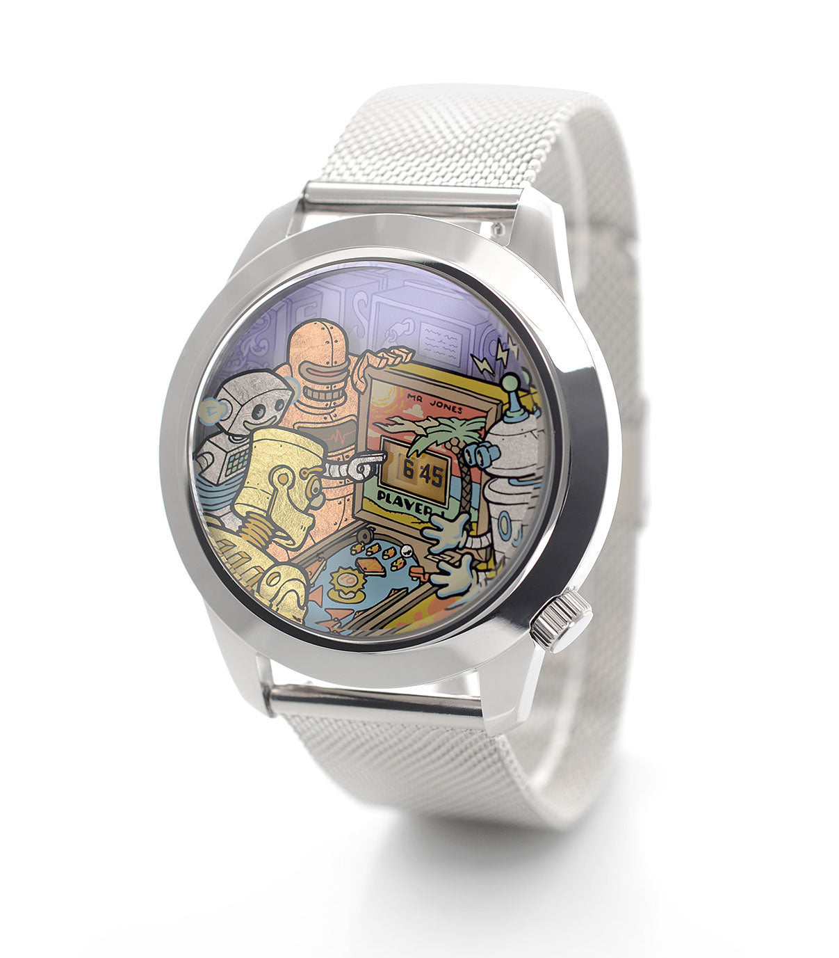 Pinball Watch Ricochet XL | 45mm | Pinball inspired watch | Ryan Claytor X Mr Jones ...