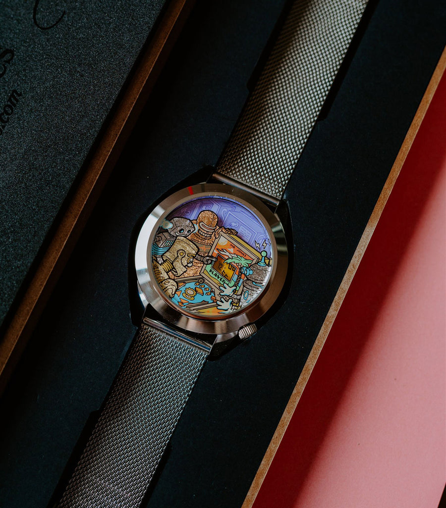 Ricochet XL | 45mm | Pinball inspired watch | Ryan Claytor X Mr Jones ...