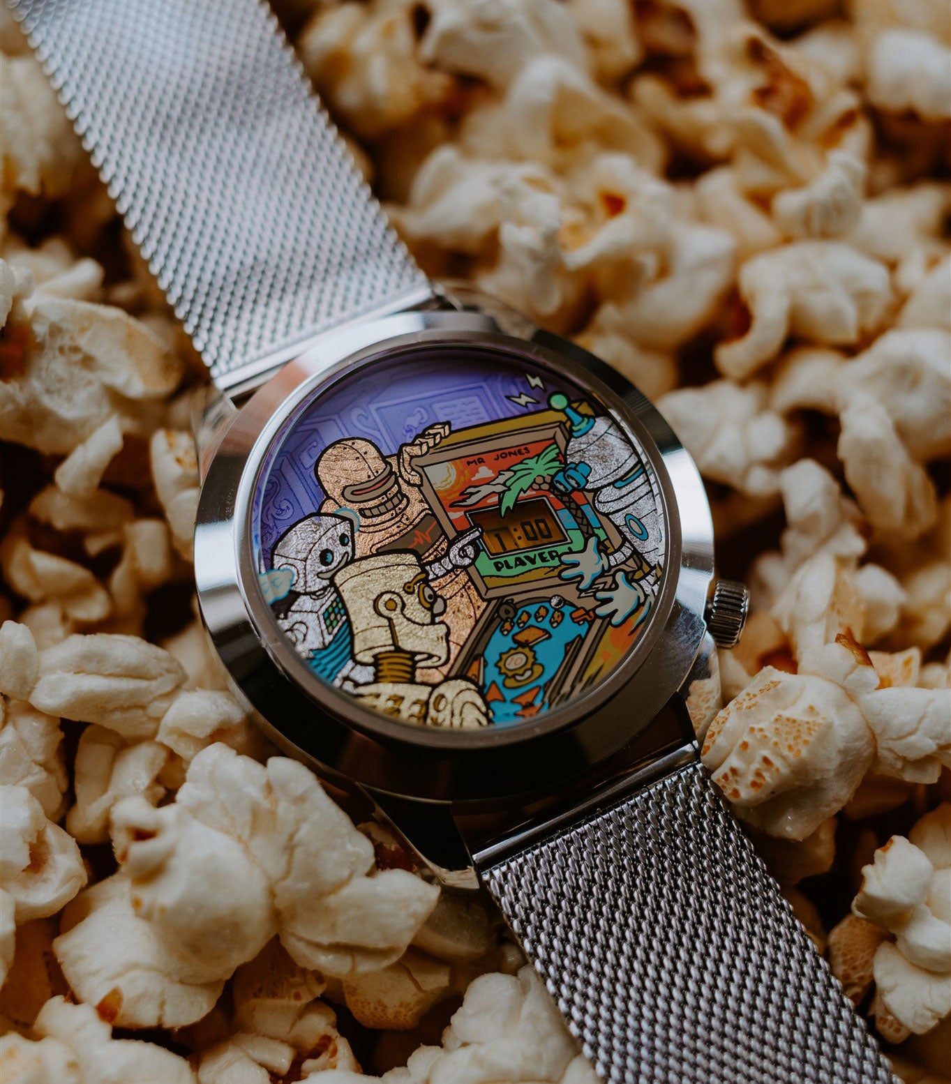 Pinball Watch Ricochet XL | 45mm | Pinball inspired watch | Ryan Claytor X Mr Jones ...
