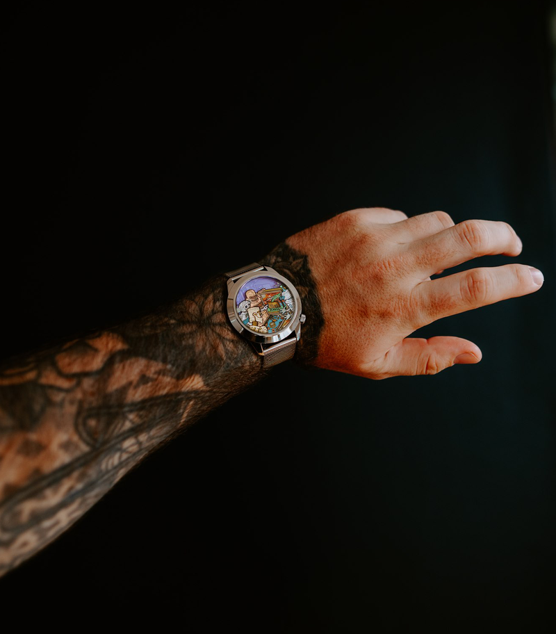 Ricochet XL watch worn on a wrist