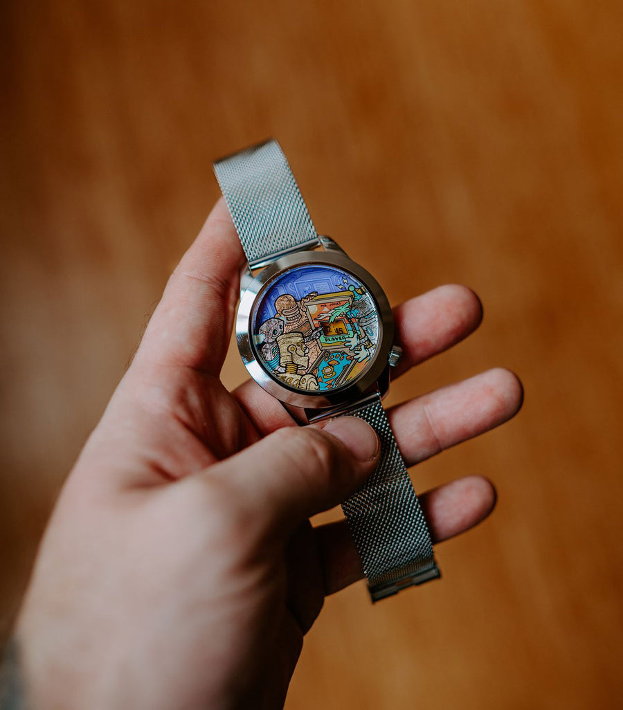 Pinball Watch Ricochet XL | 45mm | Pinball inspired watch | Ryan Claytor X Mr Jones ...