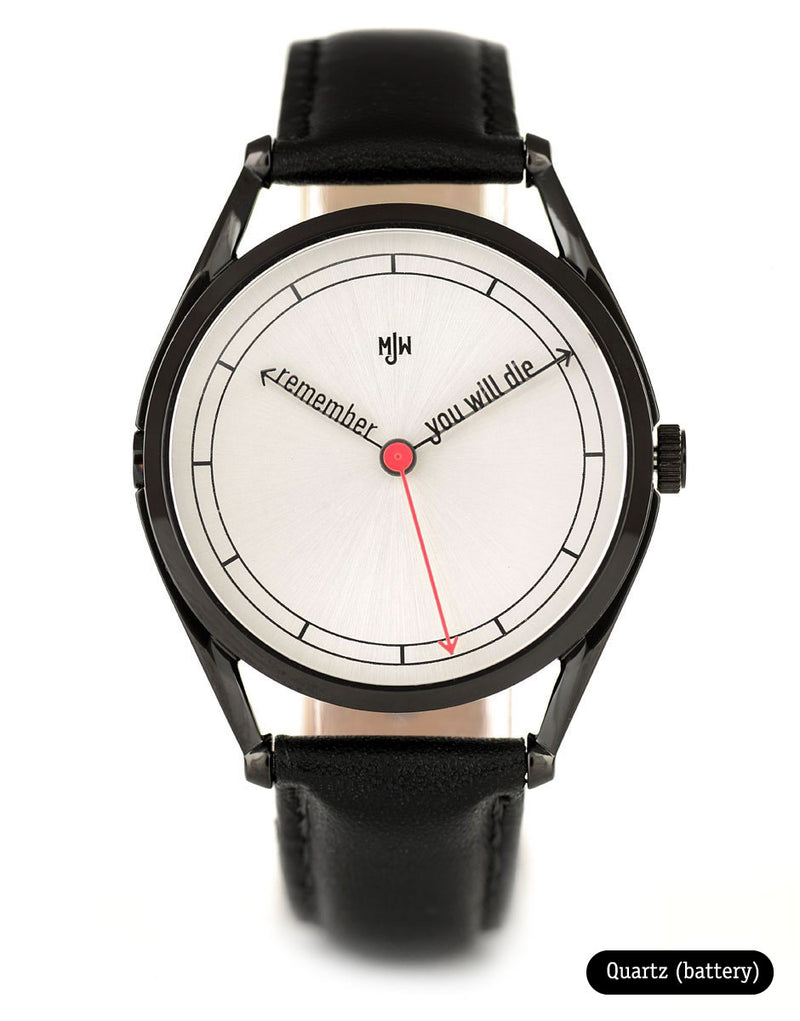 The Accurate black case watch