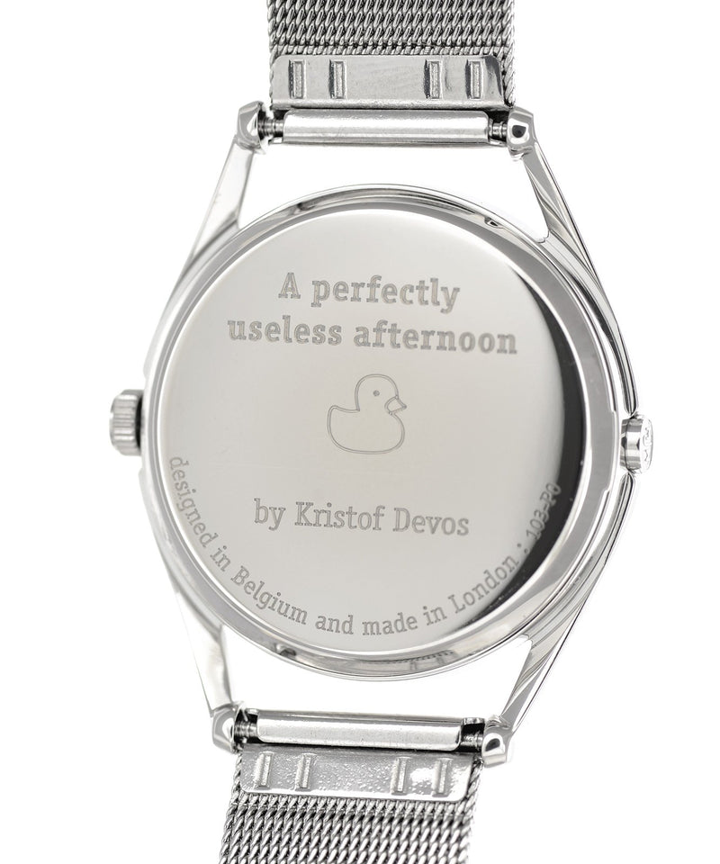 A perfectly useless afternoon quartz watch caseback