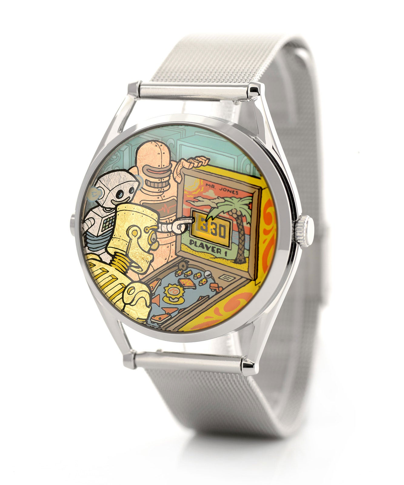 Pinball Watch Ricochet | Pinball inspired watch | Ryan Claytor X Mr Jones Watches