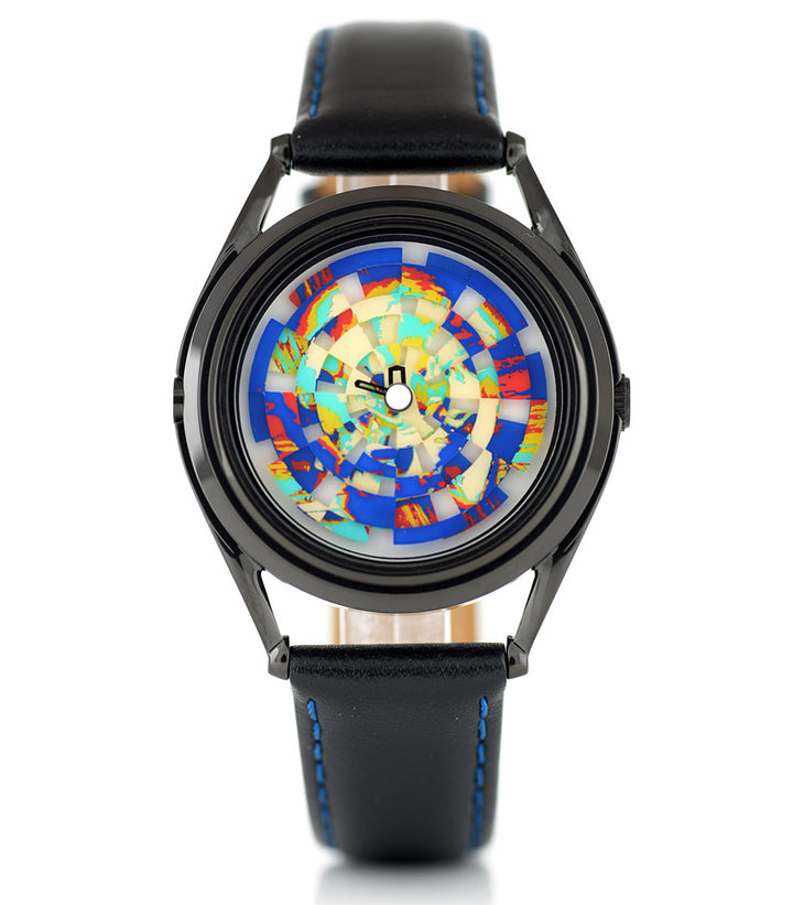 Ambassador colourful skull watch by Mr Jones Watches - front view 2