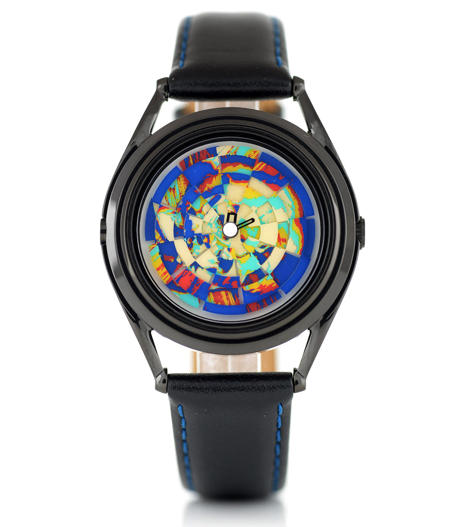 Ambassador colourful skull watch by Mr Jones Watches - front view