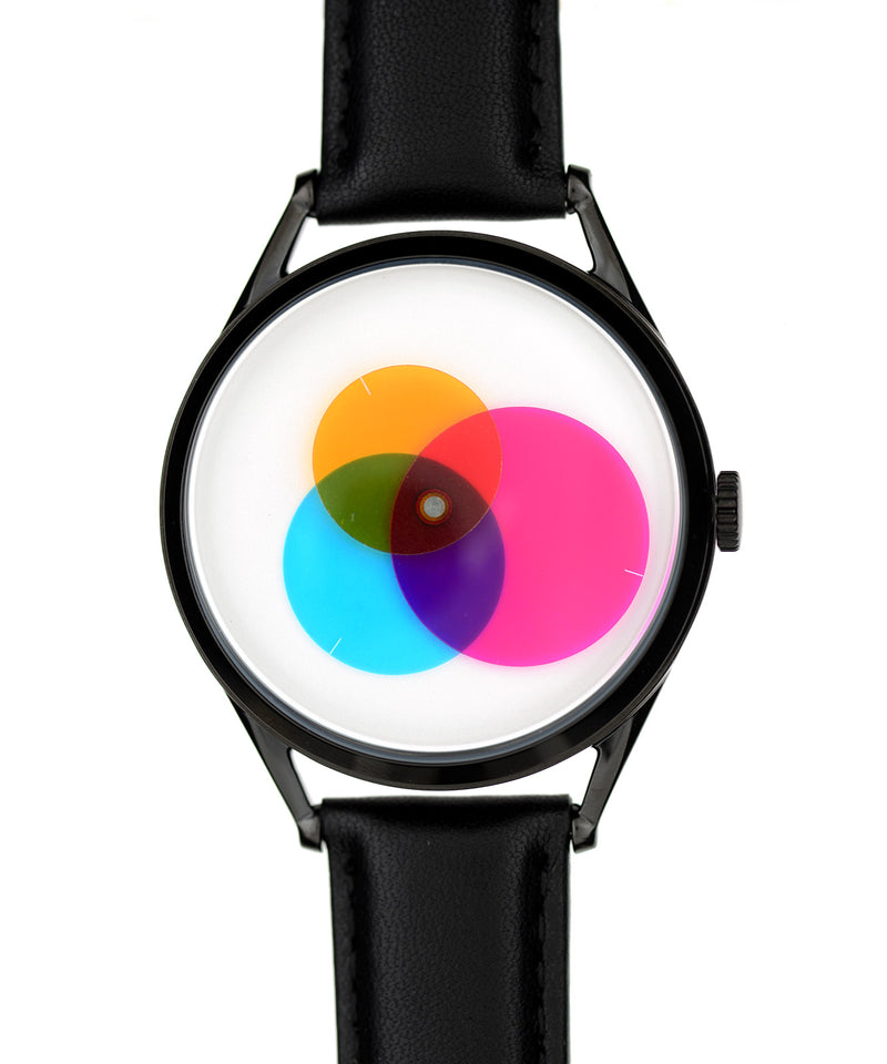 Colour Venn watch flat view on white background