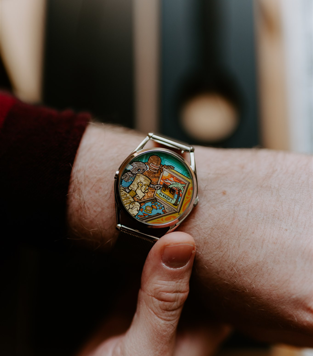Ricochet | Pinball inspired watch | Ryan Claytor X Mr Jones Ricochet | Pinball inspired watch | Ryan Claytor X Mr Jones