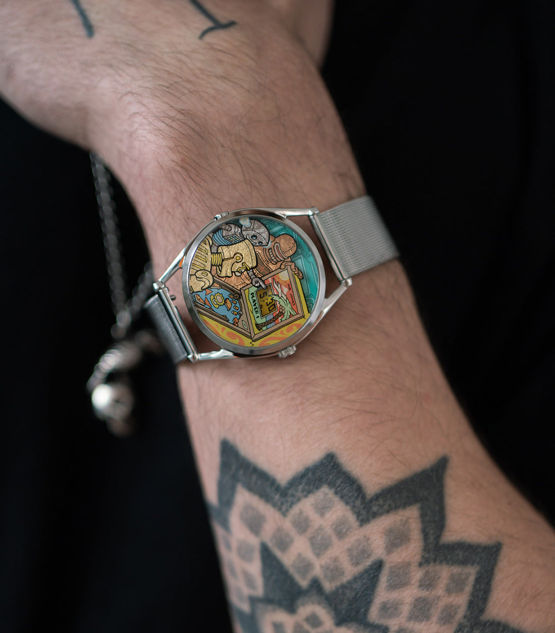 Ricochet Pinball inspired watch Ryan Claytor X Mr Jones Watches