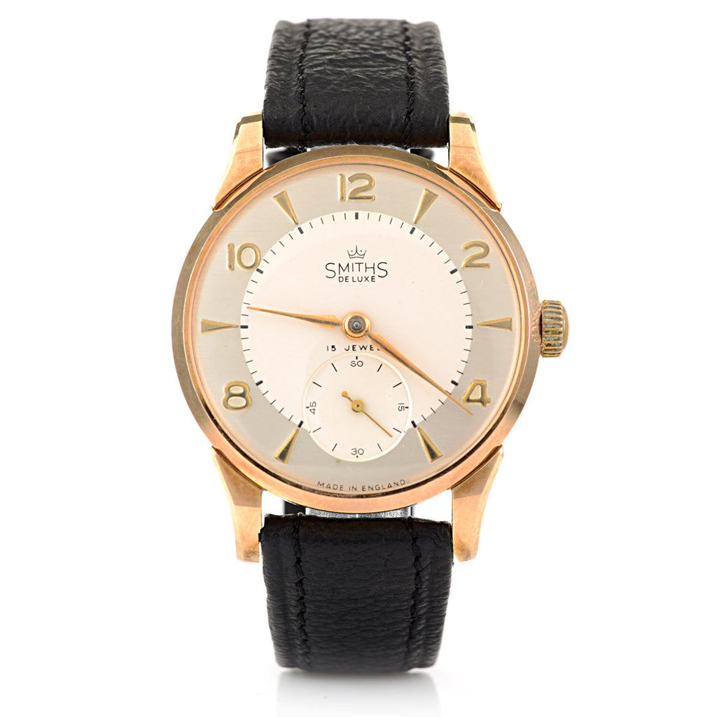 1950s Smiths Deluxe 9ct gold SCW cased watch Made In England 27.CS 17  jewels | Mysite