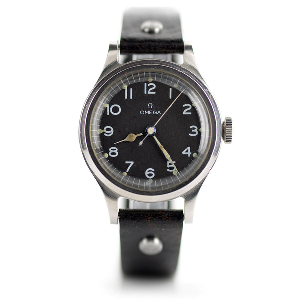 World War Omega Pilot Watch Vintage 1943 OMEGA HS8 ROYAL NAVY
